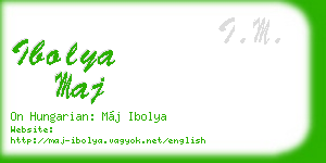 ibolya maj business card